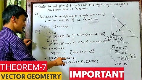 Vector Geometry Theorem 7 || SEE online class || Optional math