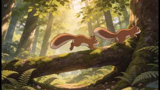 Squirrel in Morning Air | Ghibli Inspired Relaxing Flute Music screenshot 3