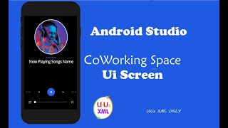#uiuxXML Music player user interface design android studio. screenshot 4