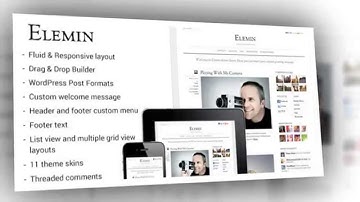 Elemin Elegant Minimal Responsive Wordpress Theme - Video ServerThemes.Net