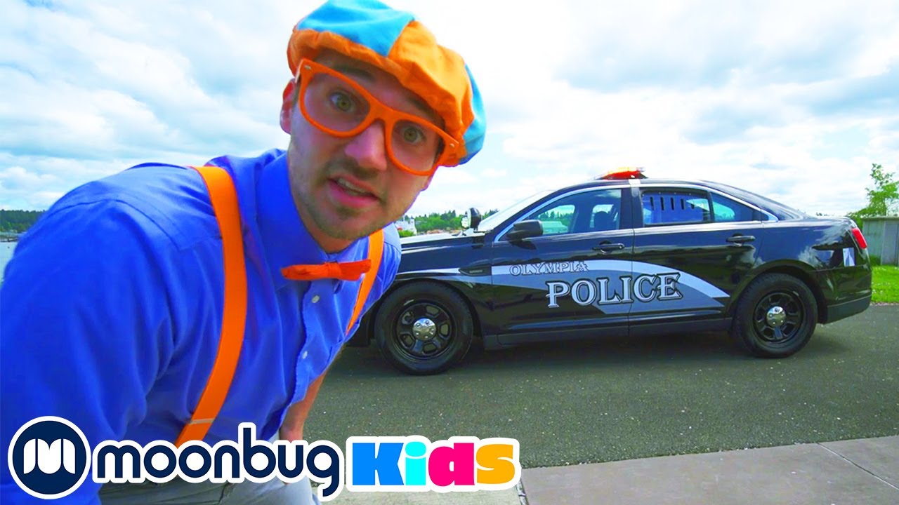 ⁣Блиппи и полицейская машина | Moonbug Kids на Русском | Мультики на Русском