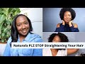 Straight Natural Hair Ain't It... But It's Better Than Relaxing... Let's Talk About It  | ALOVE4ME