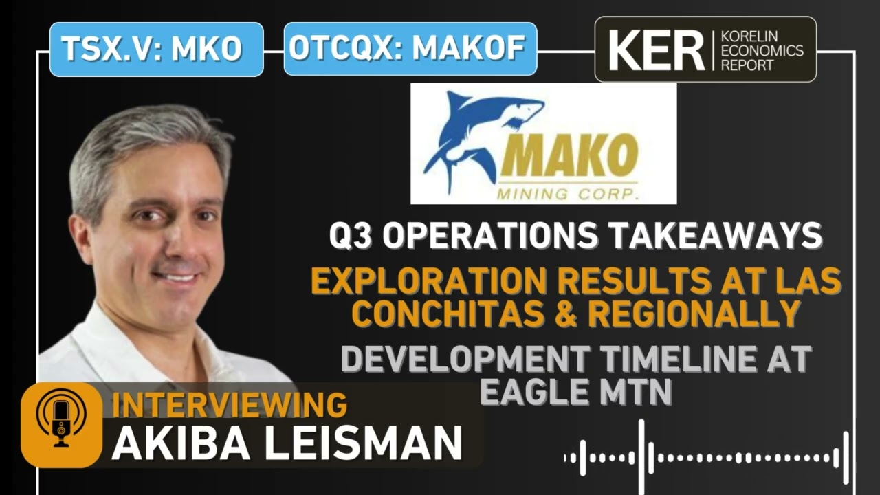 Mako Mining – Q3 Operations At San Albino, Exploration Update, Eagle Mountain Development Timeline