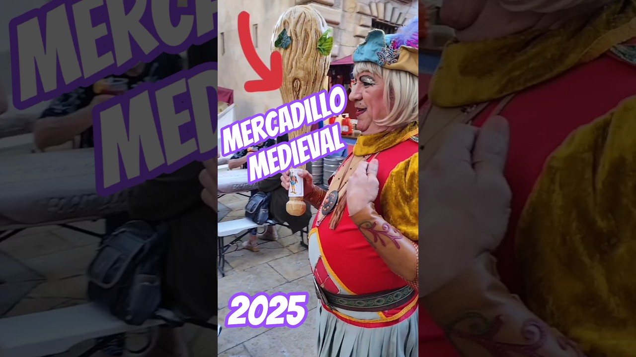 Mercadillo medieval en Avilés #asturias #mercadillo #mercadillomedieval #españa #2025