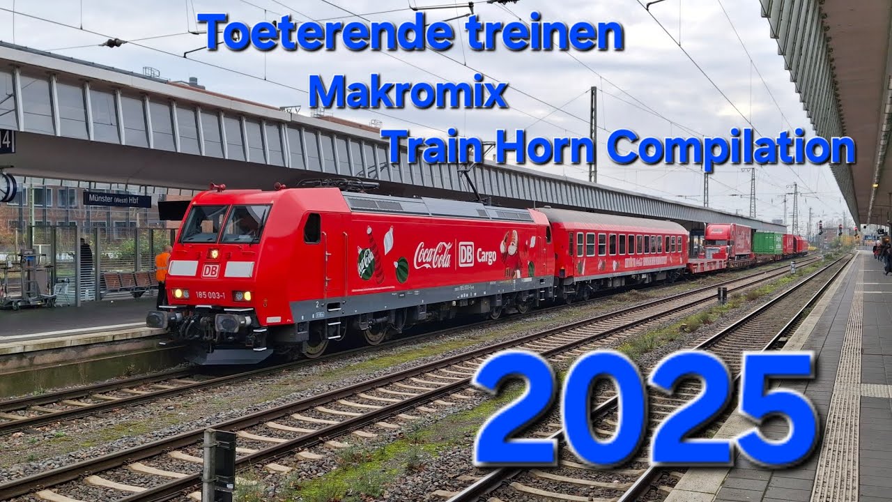 Toeterende treinen | Makromix | Train horn compilation 2025