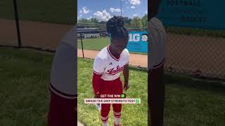 Indiana's Brianna Copeland Tests Her Grip Strength | 2024 B1G Softball Tournament