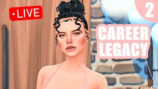 Career Legacy Challenge #2 (Detective) Hopefully having her first kid! | Sims 4 Live Steam