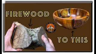 #5 Firewood Save v1: Cherry and Epoxy Bowl