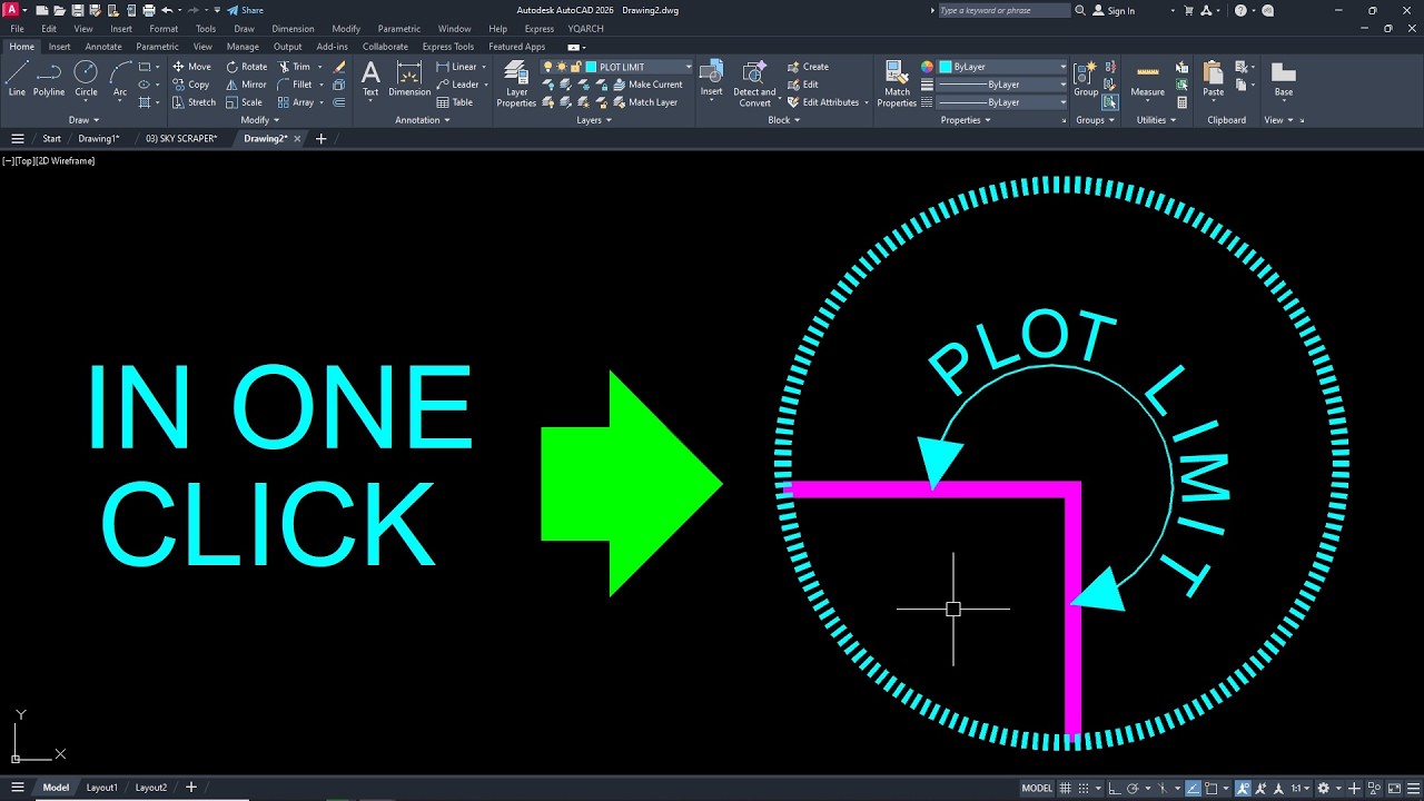 Click Auto Card Plot Tag in 1 click AutoCAD Automation - YouTube