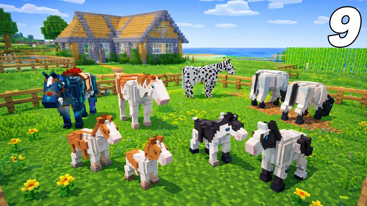 On reproduit les meilleurs chevaux en live ! Ranch Simulator Minecraft 9