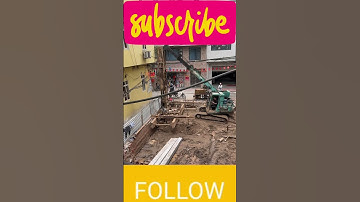 Theo nghề lái máy cẩu ép cọc bê tông #job #cranetruck #piles #shorts