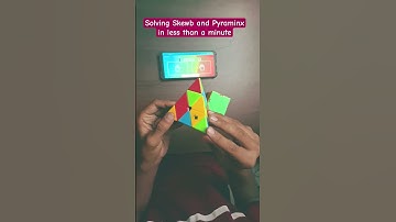 Solved Skewb & Pyraminx in Under 60 Seconds! #Speedcubing #RubiksCube #Pyraminx #Skewb #CubingSkills