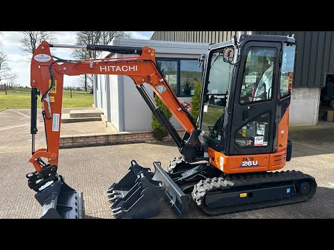 【ayuppage】 NEW HITACHI ZX26U-6 Mini Digger fitted with Ultra Low Profile