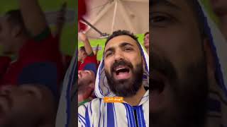 الجمهور المغربي الرهيب في التشجيع..بيقول ايه 🇲🇦🔥