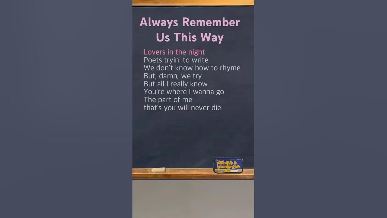 Always Remember Us This Way | Lady Gaga Always Remember Us This Way | Lady Gaga