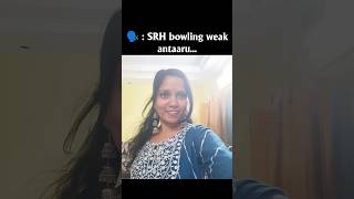 SRH bowling 🧡📈🔥💥 || Vlogs with Anvitha || Youtube #srh #sunrisershyderabad#ipl #teluguvideos#youtube