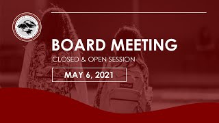 Information May 6, 2021, FCUSD Regular School Board Meeting Update