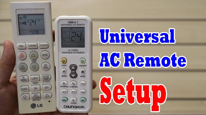 How to Setup LG AC with Chunghop 1000 in 1 Universal AC Remote