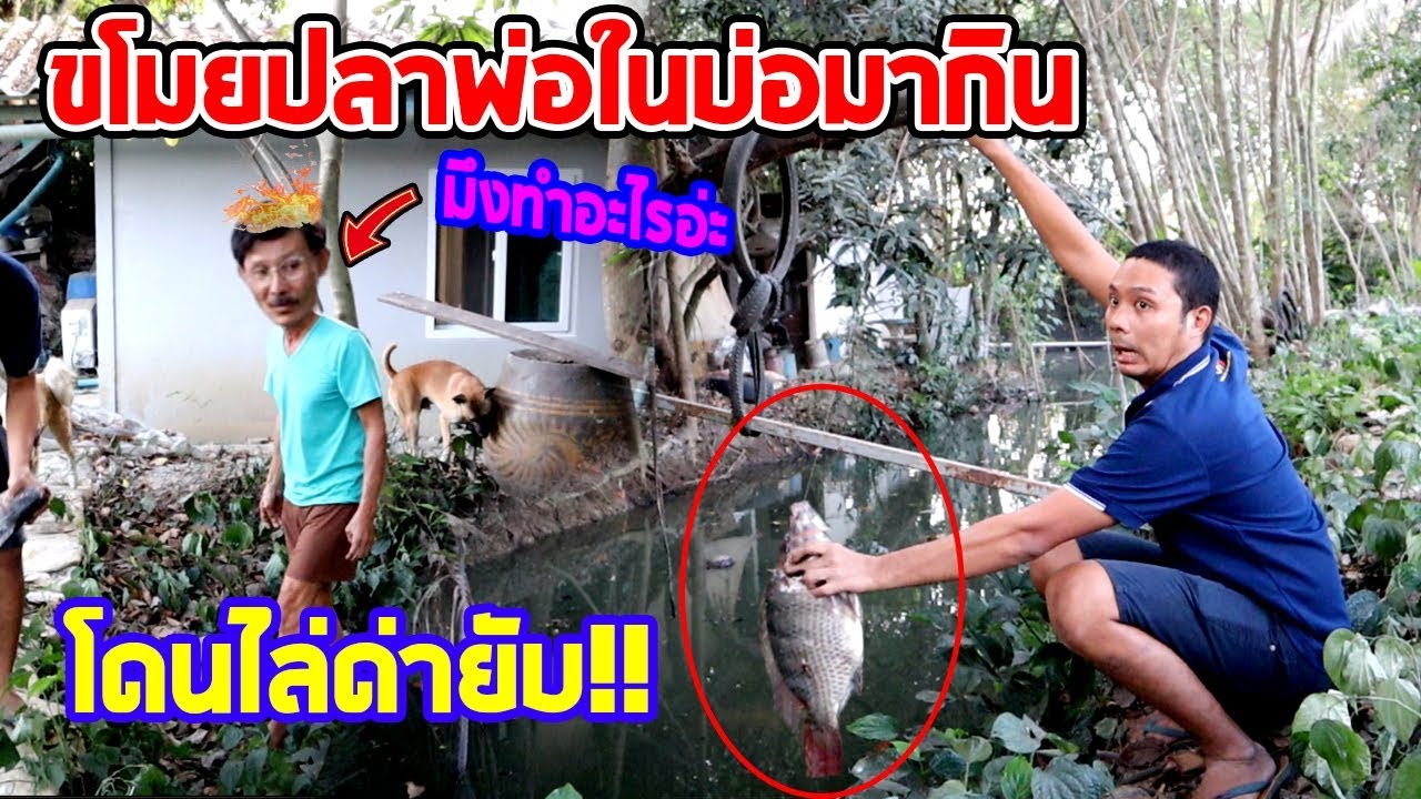 ขโมยปลาในบ่อพ่อ มาเผากิน เกือบโดนไล่ออกจากบ้าน!!!