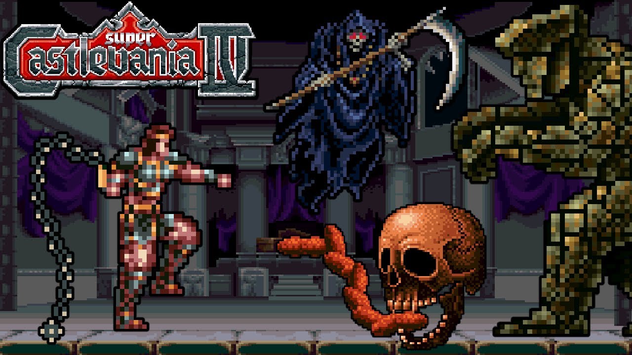 Super Castlevania IV All Bosses [No Damage Whip Only] YouTube