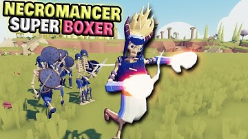Super Necromancer Boxer vs Every Faction - TABS Unit Creator Update Mod Gameplay