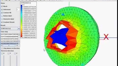 Impact Explicit Finite Element Solver Sample Bullet_AKM