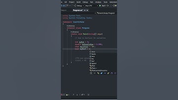 How to declare variables in CSharp C# tutorial #shorts #aspdotnet