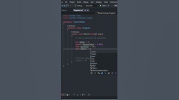 How to declare variables in CSharp C# tutorial #shorts #aspdotnet