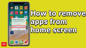 How to remove apps from home screen (without deleting the app)