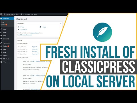 Install ClassicPress on your local server - Keep Classic Editor & No Gutenberg Block Editor