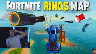 Someone made a Rocket League rings map...IN FORTNITE??