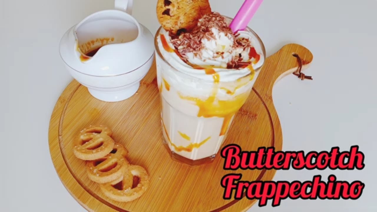 HOMEMADE BUTTERSCOTCH FRAPPUCCINOS /COOKING CHANNEL//STARBUCKS STYLE