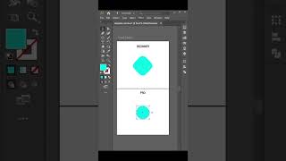 Make a Rhombus Shape in a second with Adobe Illustrator