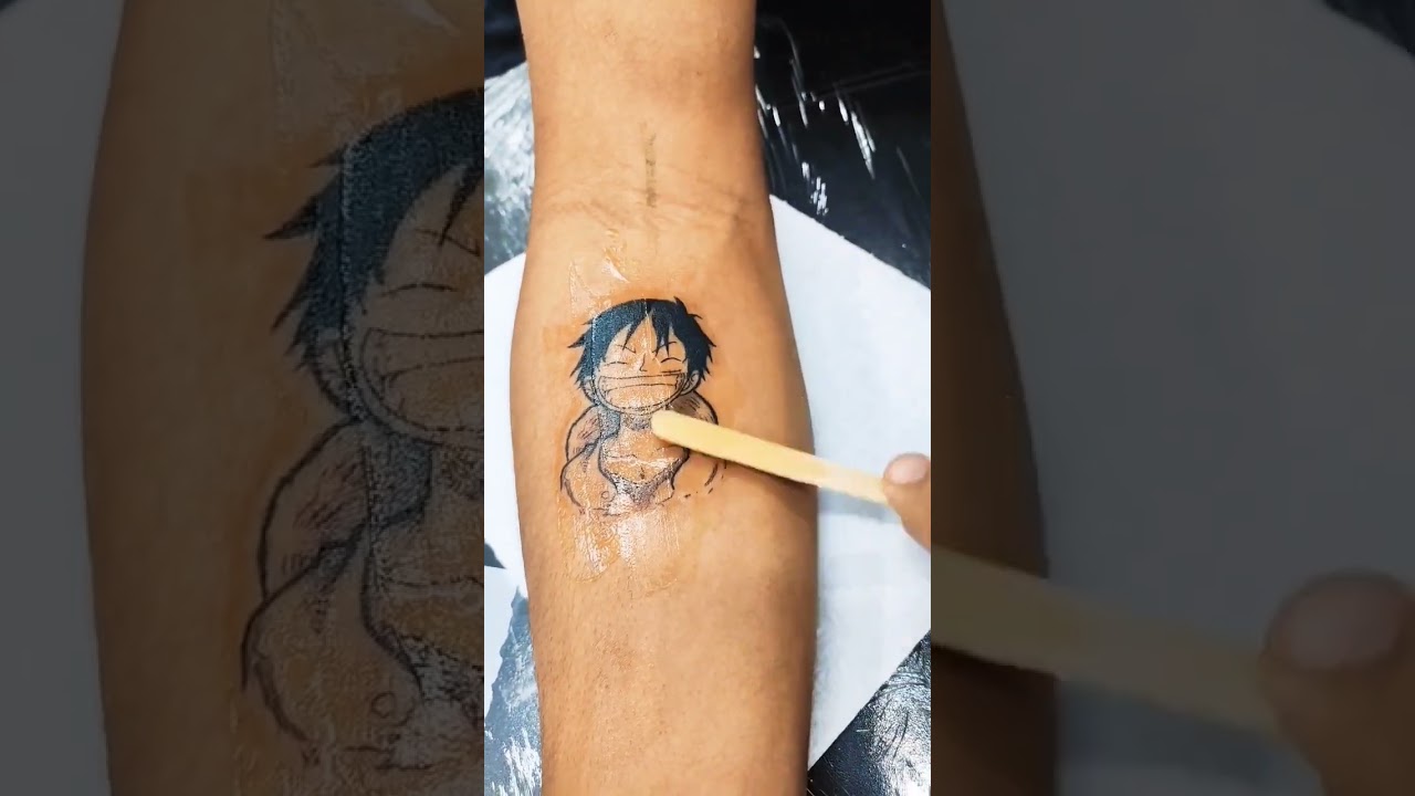 luffy arm tattoo