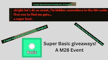 M28 event, giving away free super basics!? | florr.io