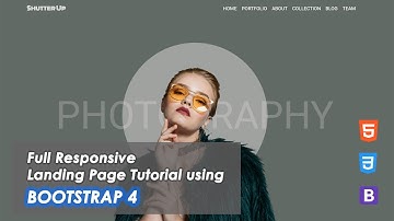 Responsive Landing Page using Bootstrap || Part 1