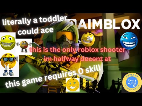 the only roblox game im half decent at (aimblox)