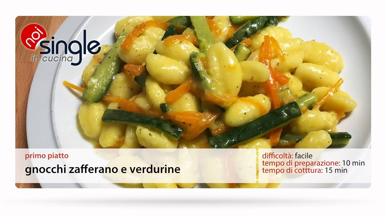 Gnocchi zafferano e verdurine