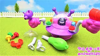 アンパンマン アニメ おもちゃ ねじねじバイキンUFO ボールプール スライム 配達 ピザ屋さん お店屋さん すべり台 animekids アニメキッズ Anpanman Toy
