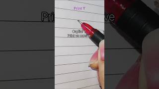 Print Capital Y vs Cursive Capital Y ✍️ | Easy Handwriting Practice #Shorts#viralvideo #handwriting