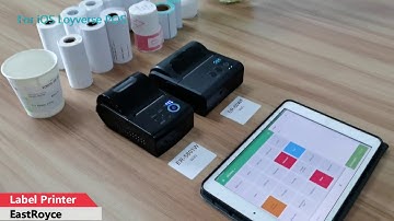 ER-5801W ER-80WF print label for Kitchen order like bubble tea in iOS loyverse POS