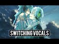 Nightcore | Gasoline ✗ House of Gold 「Switching Vocals」