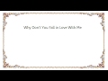 Connee boswell  why dont you fall in love with me lyrics