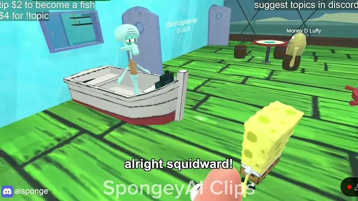 Squidward sings I Got No Time (ai sponge)