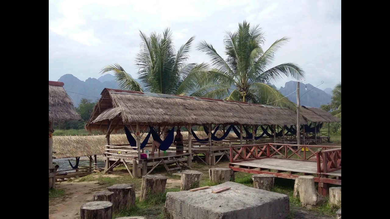 VID 36 * My visit in Vang Vieng, LAOS * backpacker world trip 2017