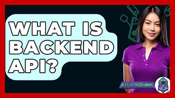 What Is Backend API? - Next LVL Programming