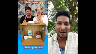 Couple Goals Challenge ❤️ Husband vs Wife😱🤮#shorts #duet #reaction #challenge #food #duet