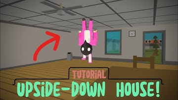 How to make an UPSIDE-DOWN HOUSE in SSB2 | simple sandbox 2 - build hacks! | 1.5.9.1