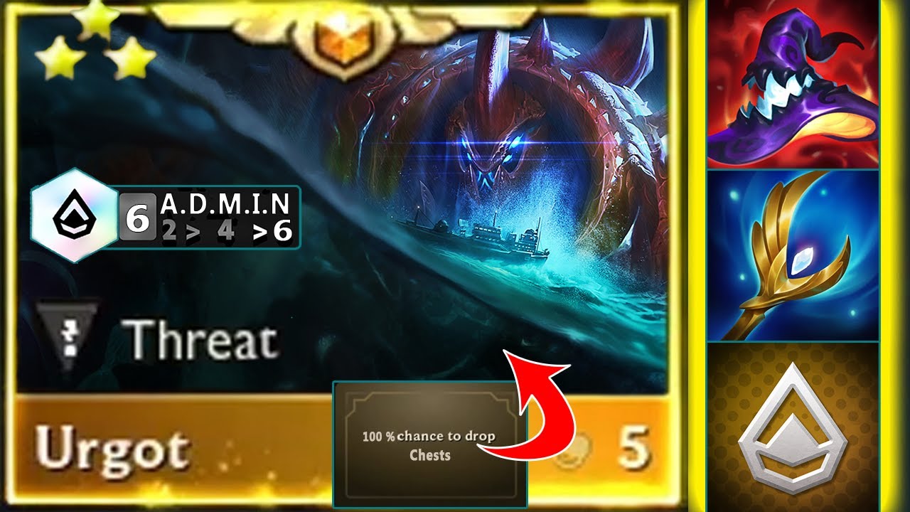 " 100 % Chance Chest is Cheat! " Urgot ⭐⭐⭐ 3 Star 6 ADMIN + Axiom Arc II + High End Shopping