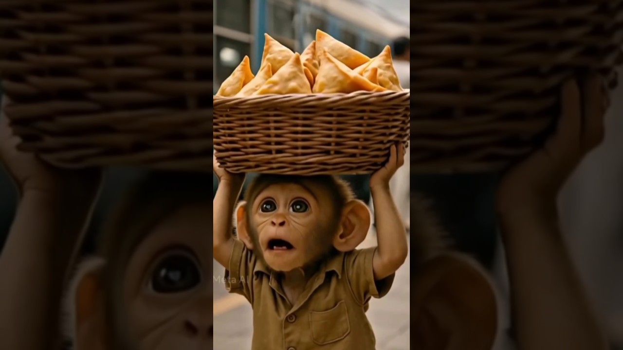 बंदर की एक कहानी💔💔#babyshorts #babymonkey #trading #cute #youtubeshorts #viralreels #monkeyreels